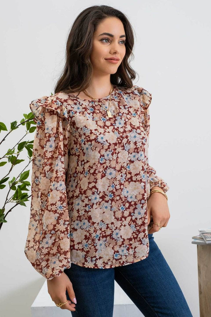 Flourishing In Floral Blouse