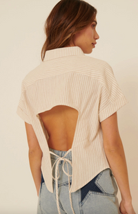 Don't Look Back Striped Blouse