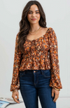 Thee Florals Of Fall Blouse