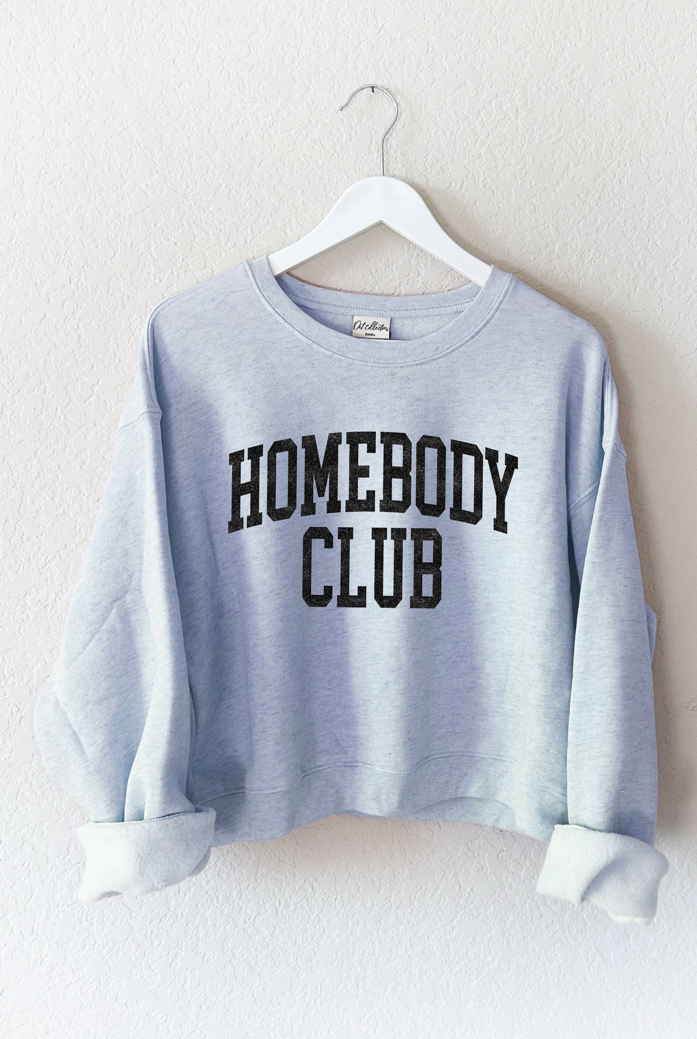 Homebody Club Cropped Sweatshirt
